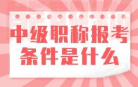 中级职称报考条件是什么？如何提前合理规划自己的职称？